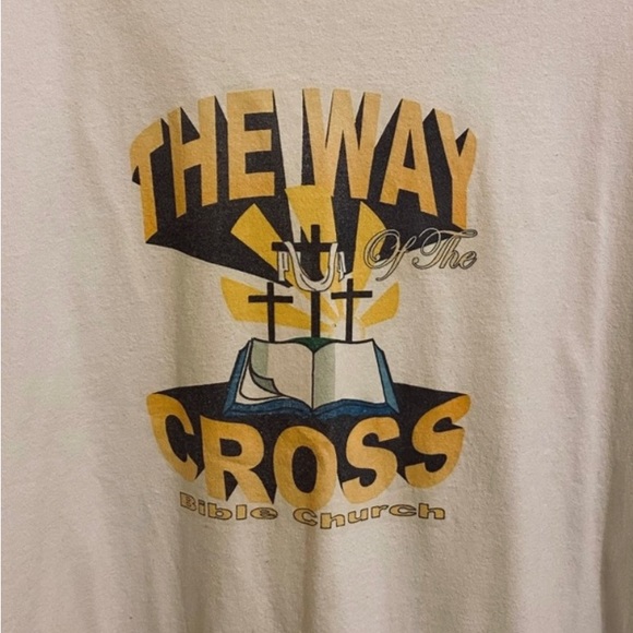 Vintage 90s The Way of The Cross Bible Church Reverend’s Tee XXXL - Picture 2 of 6
